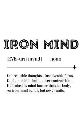 Iron Mind Definition