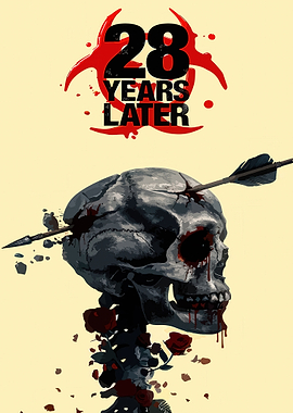 28 Years Later Skull with Arrow