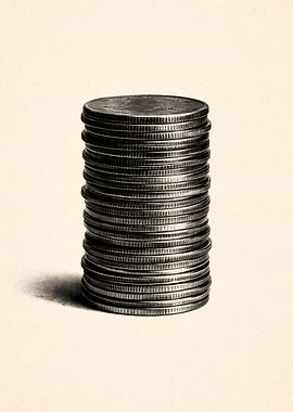 Stack of Quarters