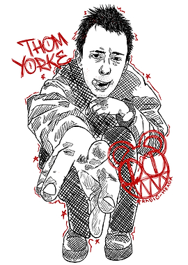 Thom Yorke Radiohead Sketch