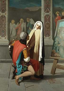 Artist and Nun in Renaissance Setting
