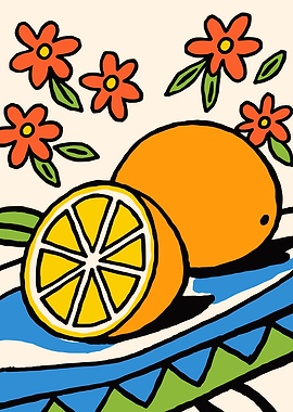 Citrus Bloom Wall Art Print