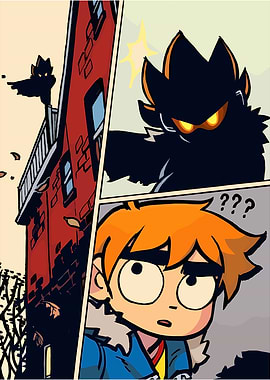 Shadow creature attacks a surprised person