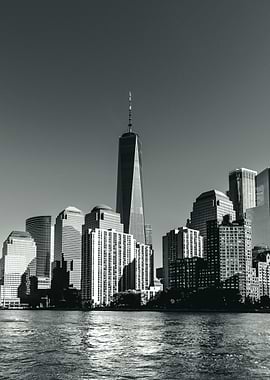 New York City Skyline with One World Trade Center