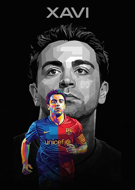Xavi Barcelona Pop Art