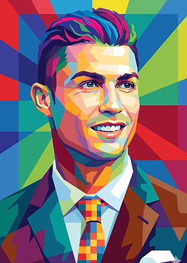 Cristiano Ronaldo Pop Art Portrait