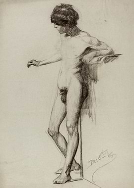 Nude Male Figure Study