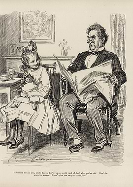 Uncle and Niece Reading