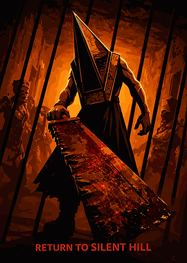 Pyramid Head with Bloody Saw