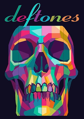 Deftones Skull Pop Art
