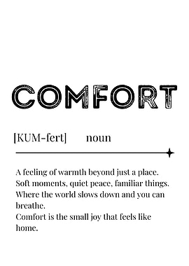 Comfort Definition Art