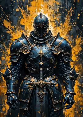 Dark Knight in Golden Armor