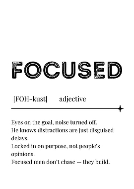 Focused Definition Poster
