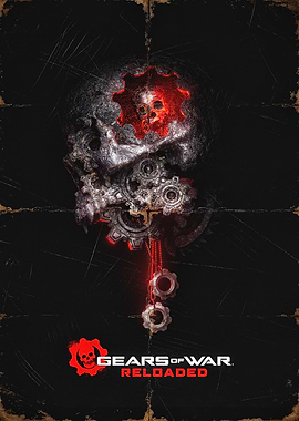Gears of War Reloaded Skull Poster
