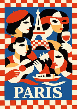 Paris Travel Poster Print
