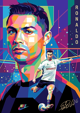 Cristiano Ronaldo Pop Art Portrait