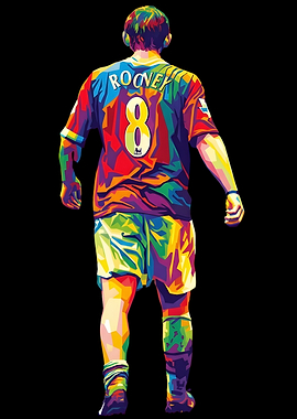 Wayne Rooney Pop Art