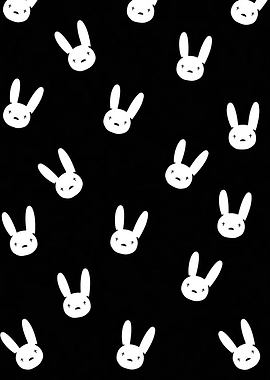 Bad Bunny Icon Pattern