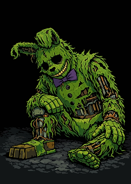 Scary Springtrap Animatronic Character