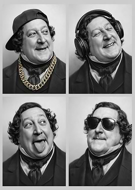 Man in Four Different Styles