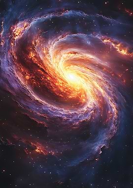 Vibrant Spiral Galaxy