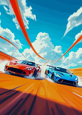 Racing Cars on a Track