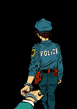 Police Officer Handcuffing Suspect