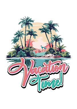 Vacation Time Tropical Island