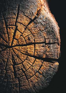 Macro Close Up Tree Rings