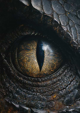 Close-up of a Dragon's Eye