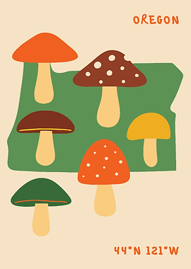 Oregon State Mushrooms and Coordinates