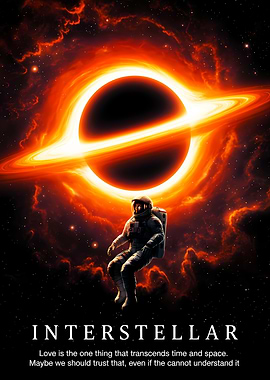 Interstellar Astronaut and Black Hole