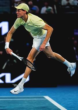 Jannik Sinner Serving