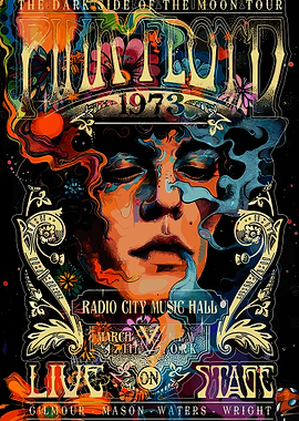 Pink Floyd Dark Side of the Moon Tour Poster