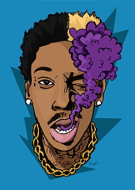 Wiz Khalifa smoking purple