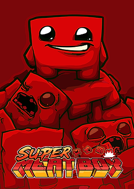 Super Meat Boy Game Art