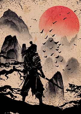 Japan Vintage Samurai Japanese Art