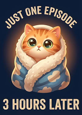 Cute Cat Watching TV