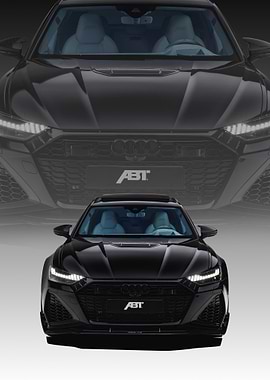Black ABT Audi RS6 Front View