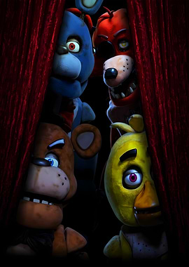 Five Nights at Freddy's Characters Peeking