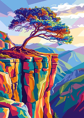Tree on a cliff edge