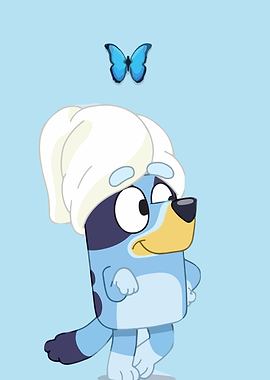 Bluey and a Butterfly