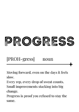 Progress Definition Poster