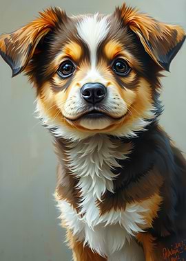 Adorable Puppy Portrait