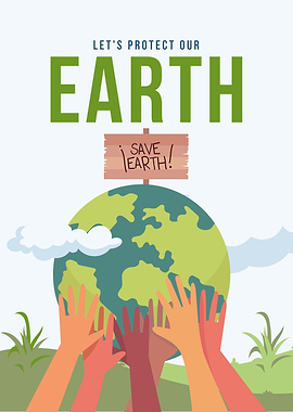 Protect Our Earth Hands Globe