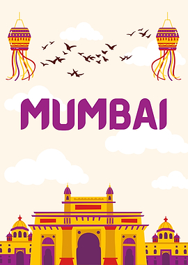 Mumbai Cityscape with Gateway of India