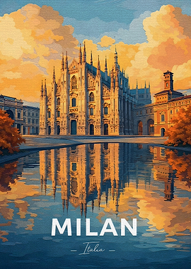 Milan Cathedral Reflection
