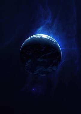 Mysterious Planet in Deep Space