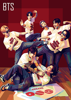 BTS World Tour Arirang Pop Art