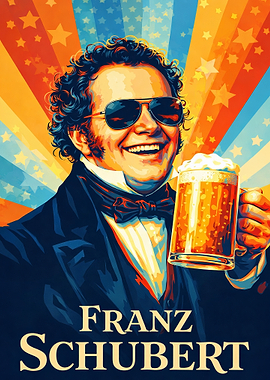 Franz Schubert with Beer